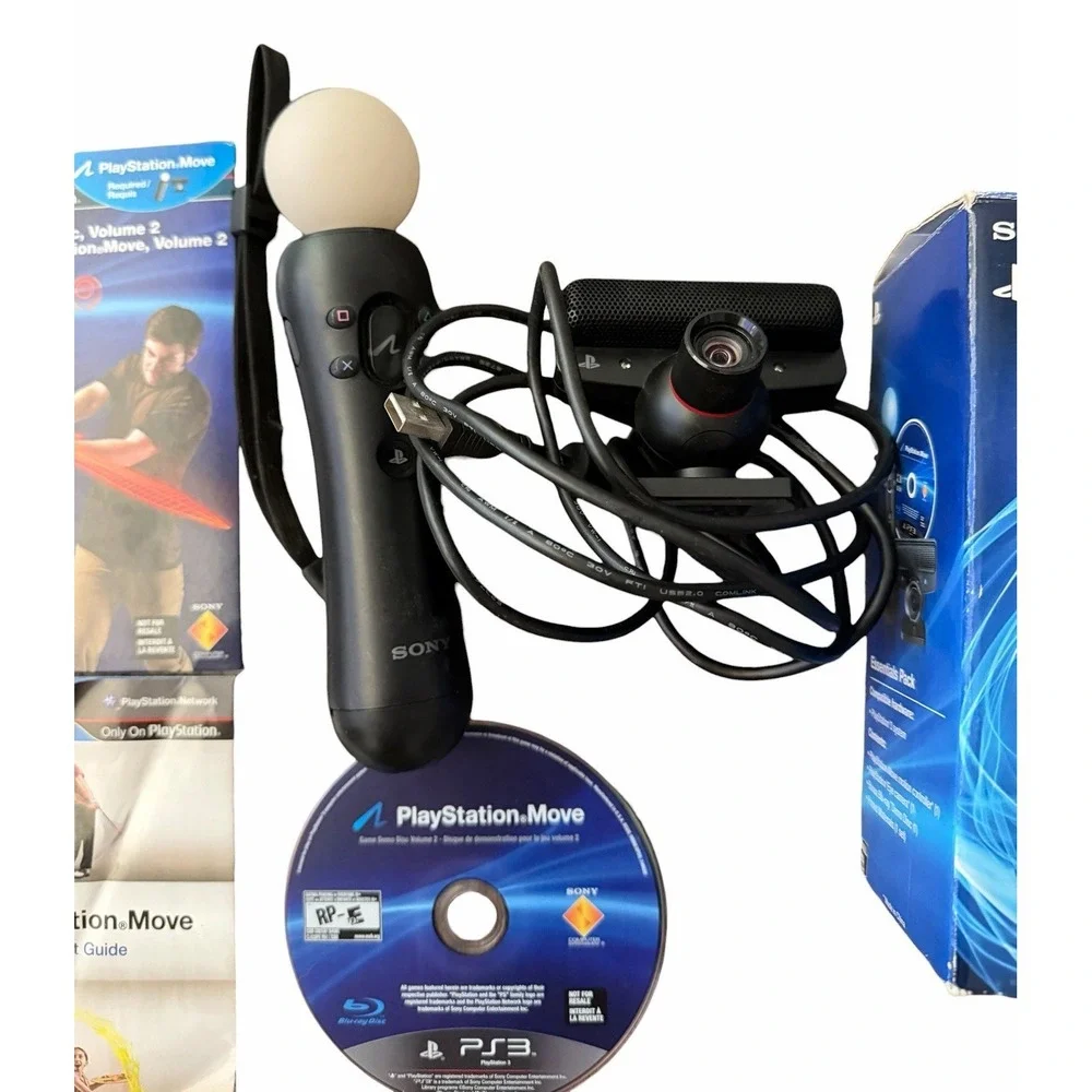 Sony Playstation‎ 3 PS3 Move Essentials Pack PS3 Camera Kit READ